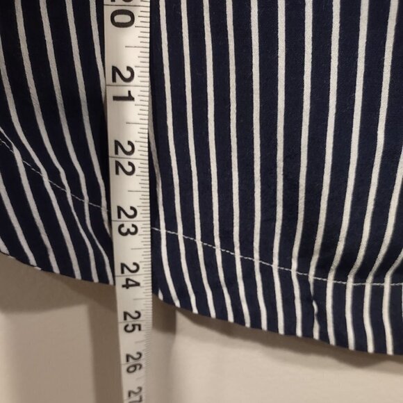 Gap Long Sleeve Striped Navy Blouse Size M - 3FOR$25 - - Picture 8 of 8